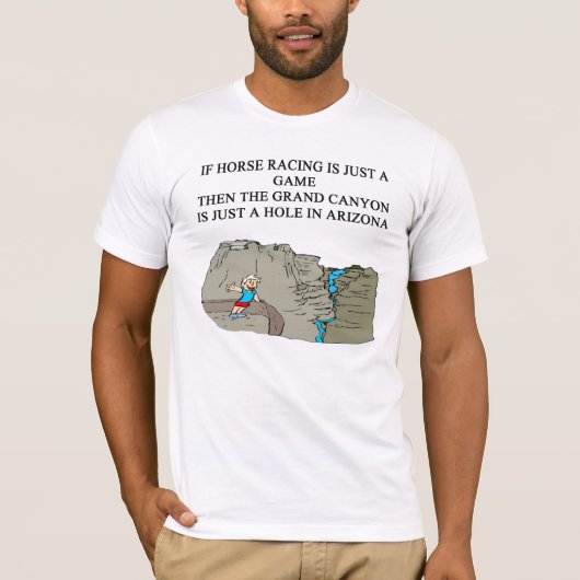 T-shirt conception de course de chevaux de pur sang (Devant)