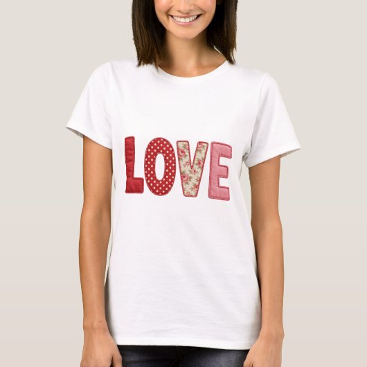 T-shirt Conception de couture de textile en PNG patchwork (Devant)