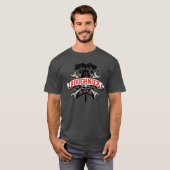 T-shirt conception de crâne de roughneck (Devant entier)