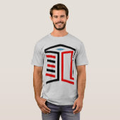 T-shirt Conception de cube géométrique 3D abstrait (Devant entier)