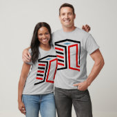 T-shirt Conception de cube géométrique 3D abstrait (Unisexe)
