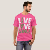 T-shirt Conception De Danse Cute Pour Filles Femmes Danse  (Devant entier)