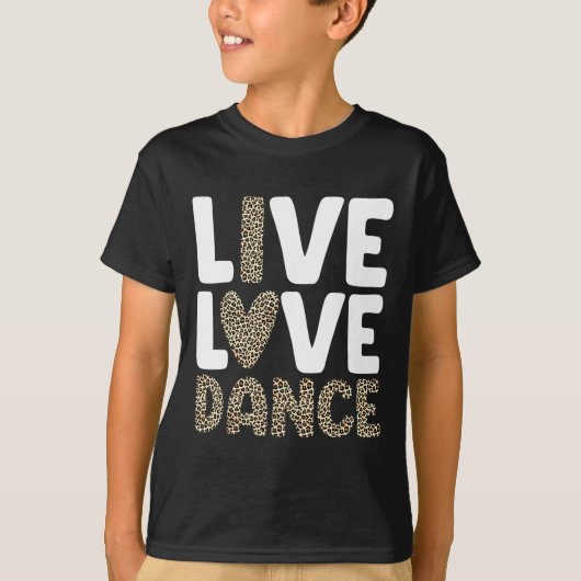 T-shirt Conception De Danse Cute Pour Filles Femmes Danse  (Devant)
