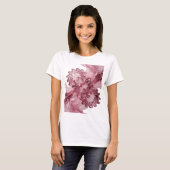 T-shirt Conception de déclaration ART ABSTRAIT Argenté Sha (Devant entier)
