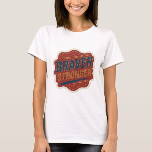 T-shirt Conception de déclaration Bleu CRISP PLUS FORT (Devant)