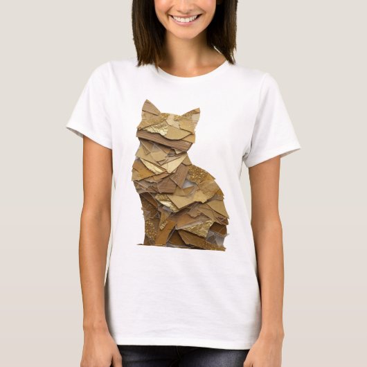 T-shirt Conception de déclaration d'art abstrait argenté É (Devant)
