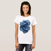 T-shirt Conception de déclaration de CRISTAUX DE GLACE BLE (Devant entier)