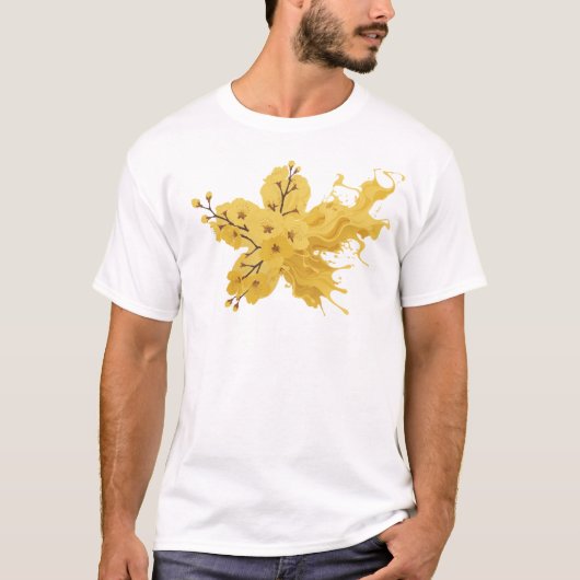 T-shirt Conception de déclaration de FLEUR ABSTRAITE conte (Devant)