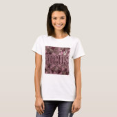 T-shirt Conception de déclaration FOCUS Rose frappant (Devant entier)