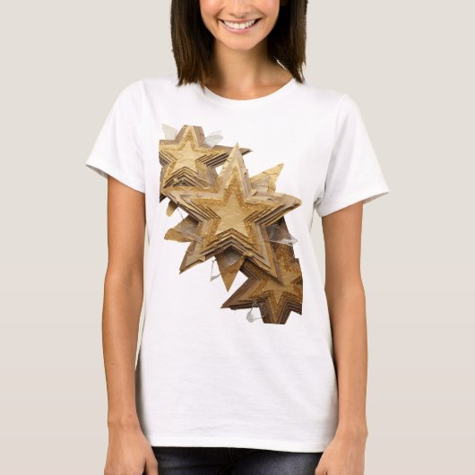 T-shirt Conception de déclaration Fresh Silver GOLDEN STAR (Devant)