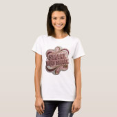 T-shirt Conception de déclaration Rose Tendance SMART TRÈS (Devant entier)
