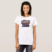 T-shirt Conception de déclaration rouge artistique LE COMB (Devant entier)