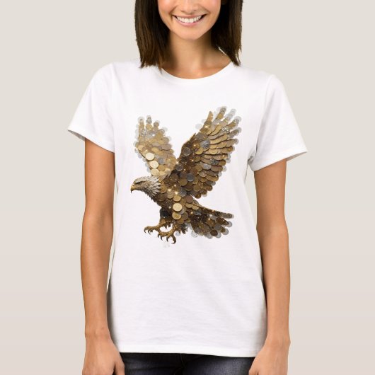 T-shirt Conception de déclaration Silver EAGLE OF MONEY pr (Devant)