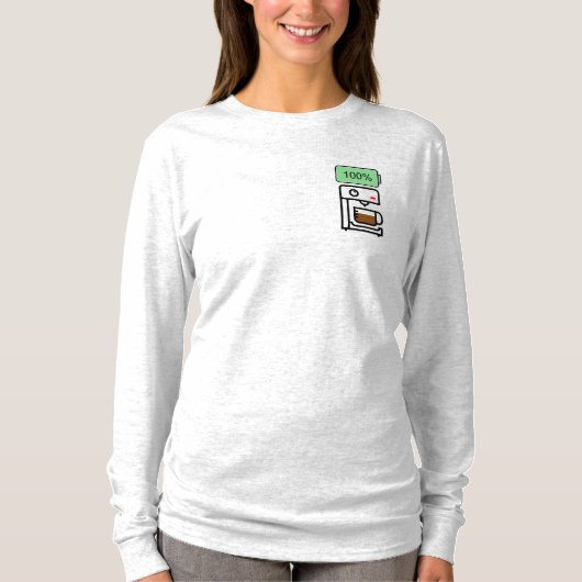 T-shirt Conception de dépendance au café (Devant)