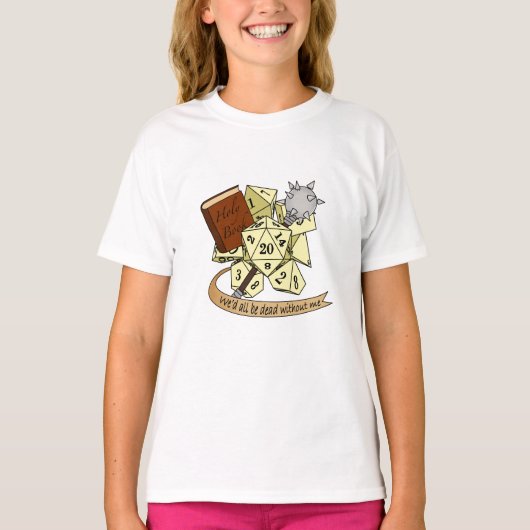 T-shirt Conception de dés de classe (Devant)