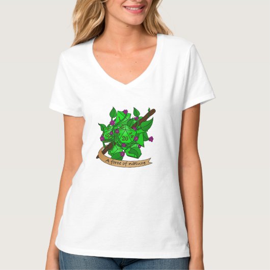 T-shirt Conception de dés Druid (Devant)