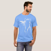 T-shirt Conception de design d'art de silhouette de cheval (Devant entier)