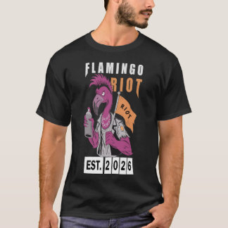 T-shirt Conception de design urbain flamant riot