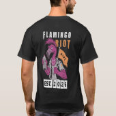 T-shirt Conception de design urbain flamant riot (Dos)