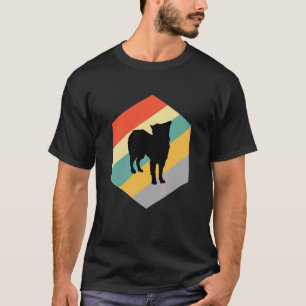 T-shirt Conception de design vintage de chien Husky Berger