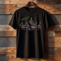 Conception de dessin animé de gang de canards drôl