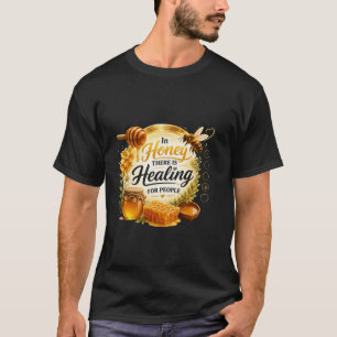 T-shirt Conception de dessin animé de guérison au miel d'a