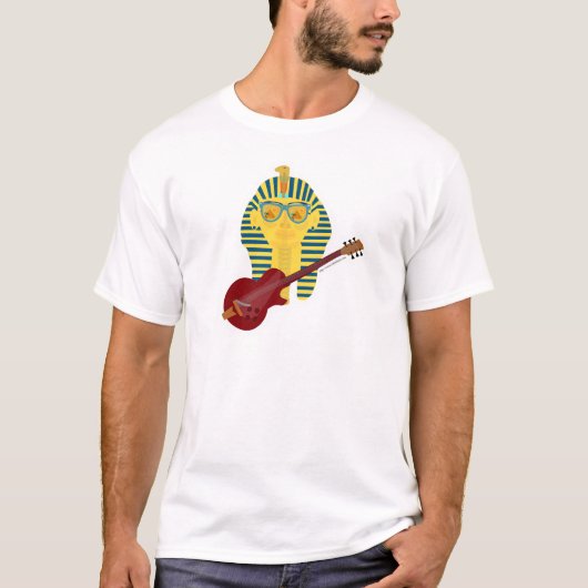 T-shirt Conception de dessin de la guitare King Tut (Devant)