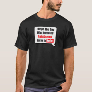 T-shirt Conception de devis Autocorrect amusant Vêtements 