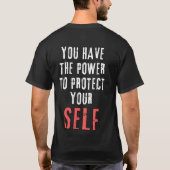 T-shirt Conception de devis d'autoprotection motivationnel (Dos)