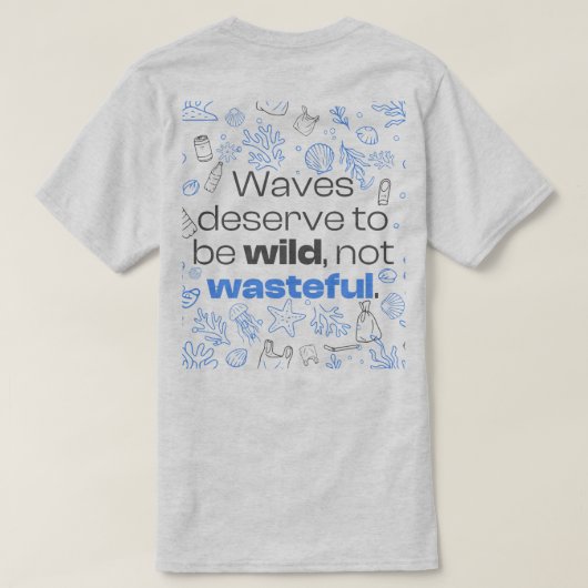 T-shirt Conception de devis océaniques et art de la ligne (Design dos)