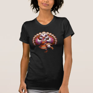 T-shirt conception de dinde de thanksgiving bollywood