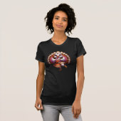 T-shirt conception de dinde de thanksgiving bollywood (Devant entier)