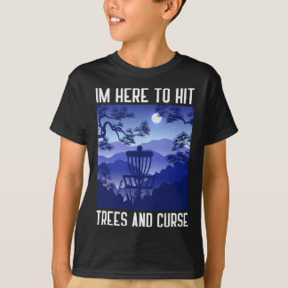 T-shirt Conception de disque de golf rétro pour hommes fem