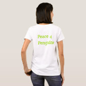 T-shirt Conception de double de pingouin de hippie (Dos entier)