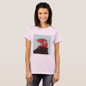 T-shirt Conception de Dragon à Gravure dessinée à la main (Devant entier)