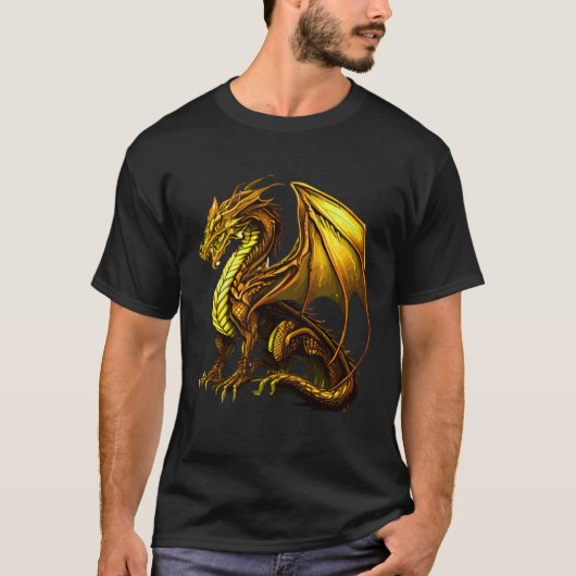 T-shirt Conception de dragon Créature mythique (Devant)