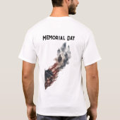 T-shirt Conception de drapeau américain pour l'hommage de (Dos)