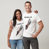 T-shirt Conception de drapeau américain pour l'hommage de (Unisexe)