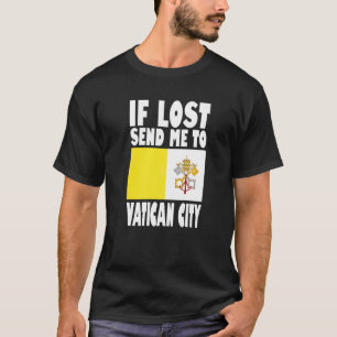 T-shirt Conception de drapeau de la Cité du Vatican  En ca