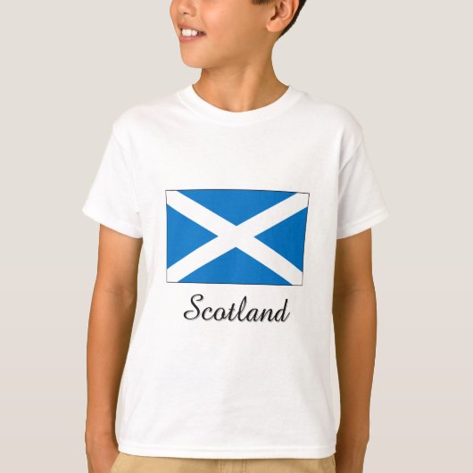 T-shirt Conception de drapeau de l'Ecosse (Devant)