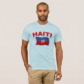 T-shirt Conception de drapeau de tremblement de terre du (Devant entier)