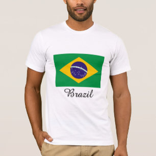 T-shirt Conception de drapeau du Brésil