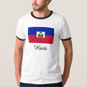 T-shirt Conception de drapeau du Haïti