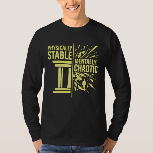 T-shirt Conception de dualité stable physiquement et menta (Devant)