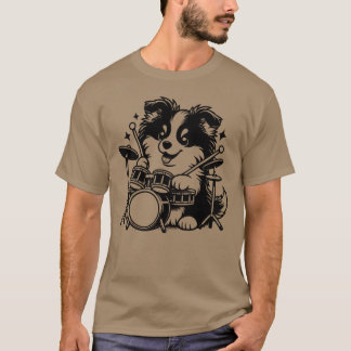 T-shirt Conception de famille de groupe de batteur de chio