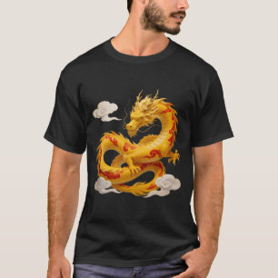 T-shirt Conception de fantaisie artistique du dragon rouge