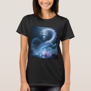 T-shirt Conception de fantasy artistique de dragon d'eau c