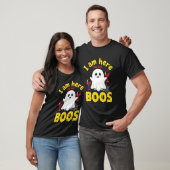 T-shirt Conception de fantôme de vin d'Halloween Boos (Unisexe)
