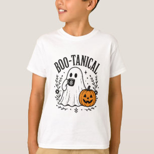 T-shirt Conception de fantôme mignonne botanique