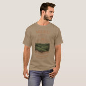 T-shirt Conception de ferme de café montagneuse (Devant entier)